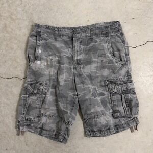 Vintage Y2K Urban Pipeline Camo Ripstop Multi Shorts